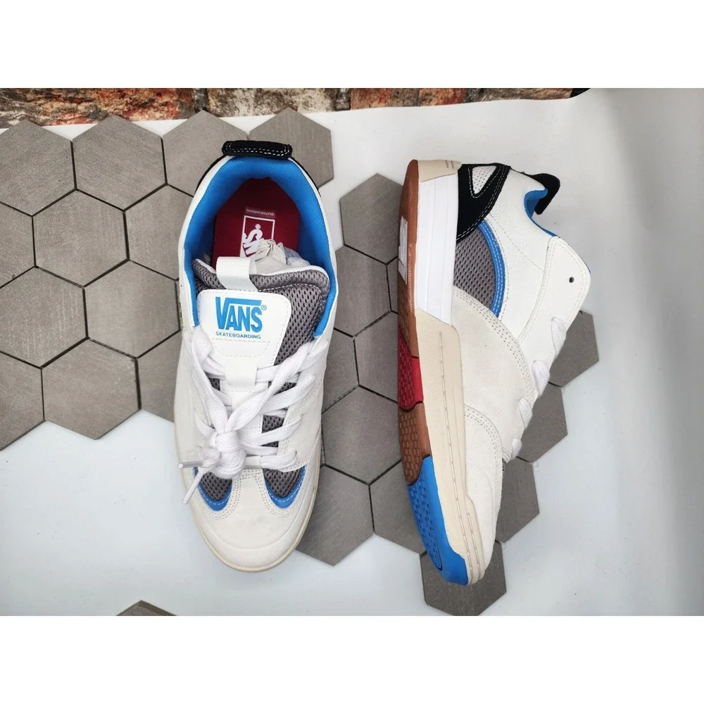 Vans Skate Mixxa Suede White Blue Chunky Men Shoes Sz 12 Retro Skateboard 2024